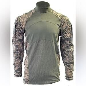 Massif USAF Airman Battle Shirt FR Size Small Tiger Stripe Tactical Army Green